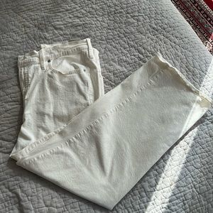 Madewell Perfect Vintage Wide Leg Jean - White - Size 32